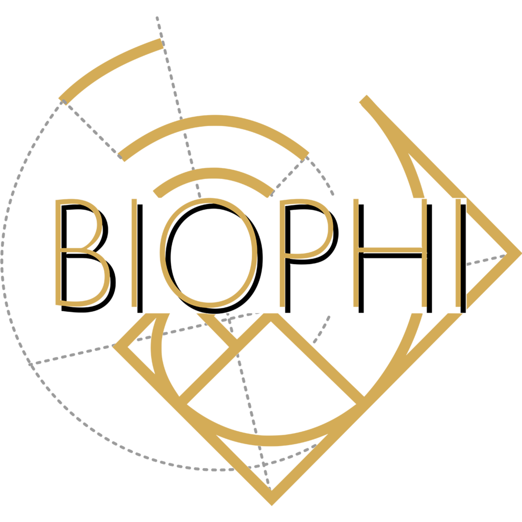Logo Biophi dourada sem fundo